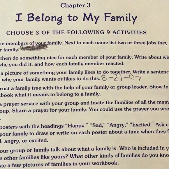 Family of God Catholic Girl Scout Brownie Workbook - Picture 5 of 5